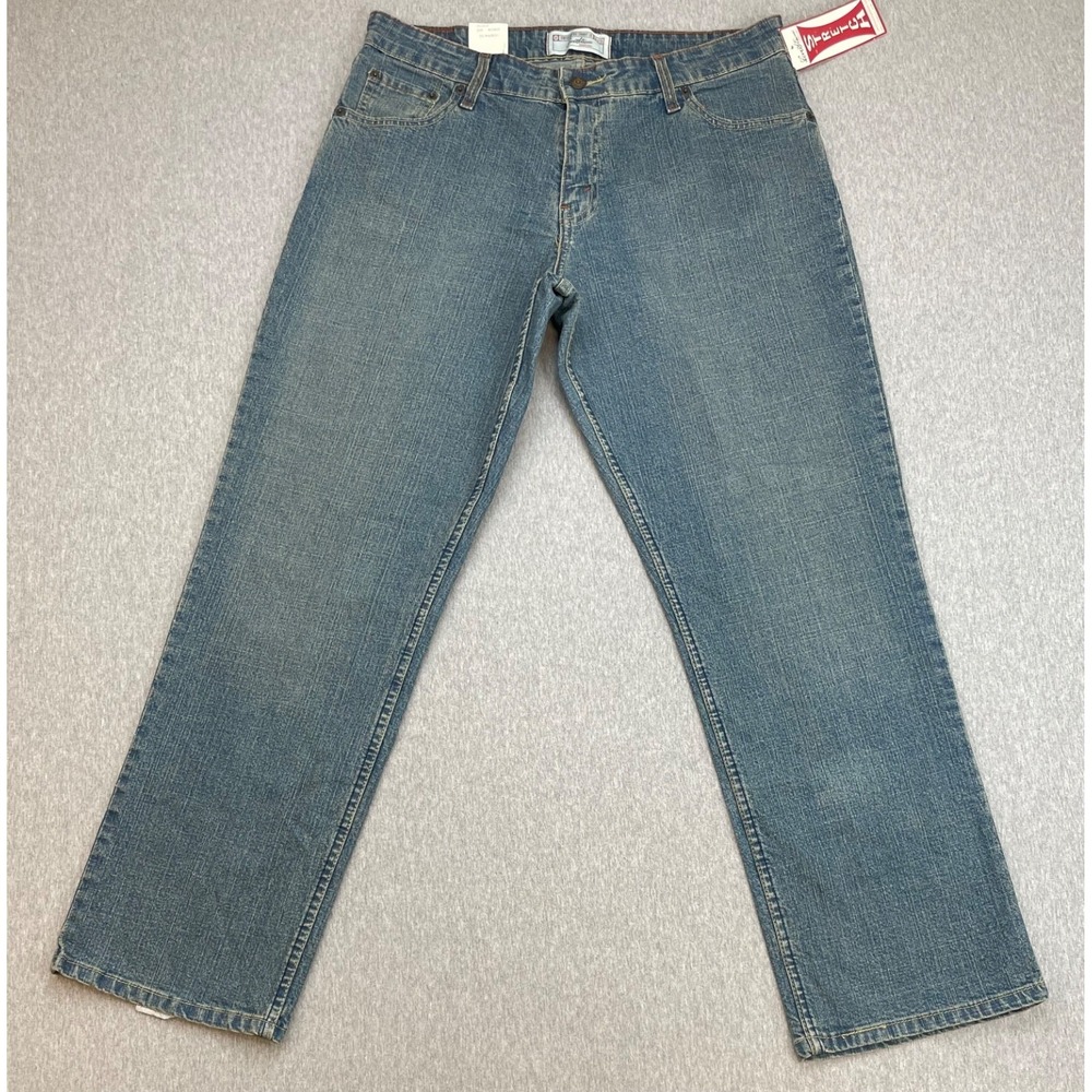 Levis Jeans Womens 14 Short Blue Cotton Blend Stretch Signature Straight
